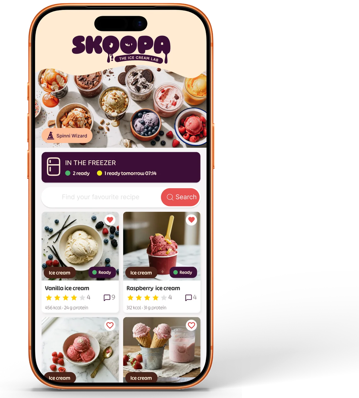 The Skoopa app on an iPhone